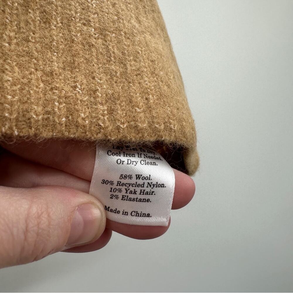 Everlane Wool Blend The Cozy-Stretch Cropped Tank Top in Camel Size S & XS‎ NEW - Picture 6 of 7
